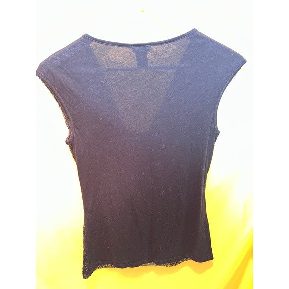 Ann Taylor Short Cap Sleeved Cowl Neck Small Sequined Dress Shirt - Picture 5 of 11